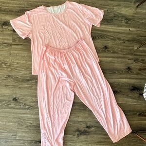 SHEIN Pink Pajama Set Intimates Sleepwear